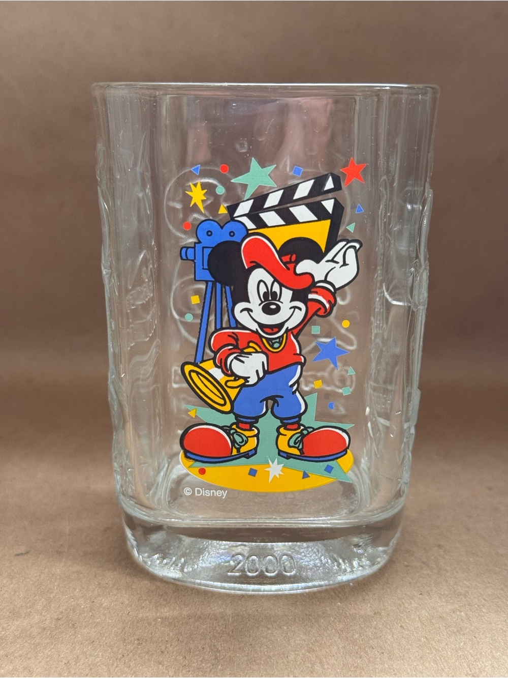 Set of 4 x 2000 McDonalds Walt Disney World Square Glass Tumblers - Picture 4 of 11